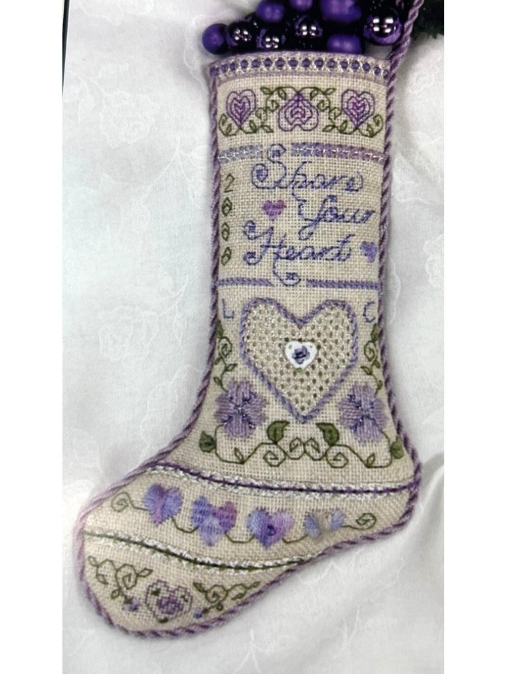 Calico Crossroads Share Your Heart Counted Thread Design By Linda Connors